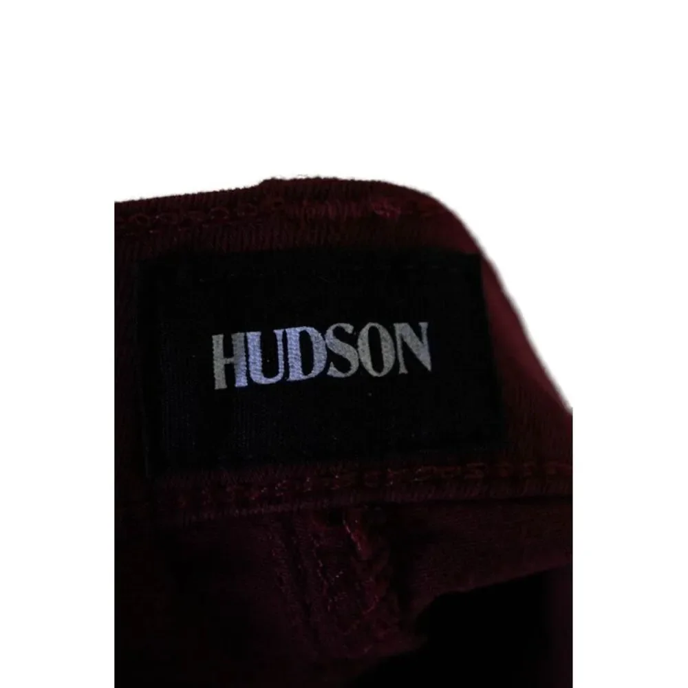 Hudson Womens Distress Mid-Rise Super Skinny Leg Krista Jeans Red Size 26